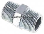 Doppelnippel NPT 1"-NPT 1", Stahl verzinkt