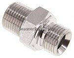 Doppelnippel G 1/2"-NPT 1/2", 1.4571