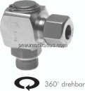 HD-Winkel-Einschraub-Drehverschraubung G 1/4"-10 L (M16x1,5)