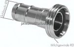 Schlauchgewindestutzen (Milchgew.) Rd 58 x 1/6"-32 (1-1/4")mm