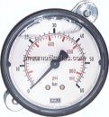 Glycerin-Einbaumanometer, KU-Frontring, 63mm, -1 bis 0,6 bar