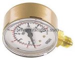 Schweißtechnik-Manometer 63mm, 0 - 30 l/min (Ar) / 0 - 28 l/min (CO2) bar, Argon / CO2