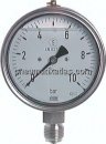 Gly.-Sicherheits-Manometer senkrecht,100mm, -1 bis 15 bar