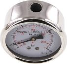 Glycerin-Manometer waagerecht (CrNi/Ms),63mm, -1 bis 15bar