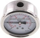 Glycerin-Manometer waagerecht (CrNi/Ms),63mm, -1 bis 5bar