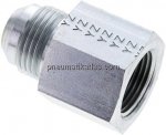 Reduziernippel UN 1-1/16"-12(JIC-AG)-NPT 3/4"(IG), Stahl verzinkt