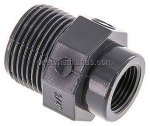 Reduziernippel G 3/4"(AG)-Rp 3/8"(IG), PVC-U