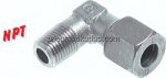 Winkel-Schneidringverschraub. NPT 1/4"-10 L (M16x1,5), Stahl verzinkt