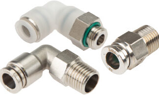 IQS-Steckanschlüsse aus Edelstahl oder Edelstahl & PVDF- ES LE / PVDF (4-16 mm)