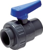 Einring-Kugelhähne mit Innengewinde, PVC-U (Wasserausführung)|PN 16