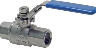 Edelstahl-Kugelhähne 2-teilig, voller Durchgang|PN 63 (Eco-Line)
