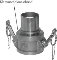 Schnellkupplungsdosen mit Schlauchtülle, EN 14420-7 (DIN 2828)|Typ C (CC)