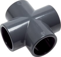 Kreuz-Stücke mit Klebemuffen, PVC-U|PN 16