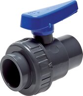 Einring-Kugelhähne mit Klebemuffen, PVC-U (Wasserausführung)|PN 16