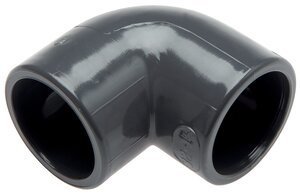 Winkel 90° mit Klebemuffen, PVC-U|PN 16