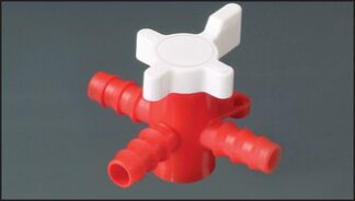3-Wege Schlauchventile (T-Bohrung) aus PE|PN 1