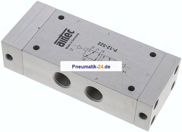 5/2-Wege Pneumatikimpulsventil, G 1/2", dominierend