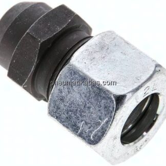 Gerade Anschweißverschraubung 12 L (M18x1,5), Stahl phosphatiert