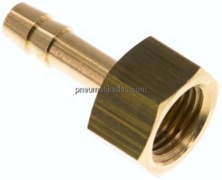 Aufschraub-Schlauchtülle G 1/4"-6 (1/4")mm, Messing