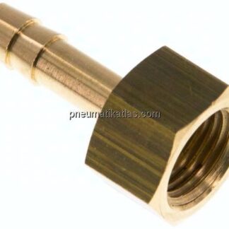 Aufschraub-Schlauchtülle G 1/4"-6 (1/4")mm, Messing