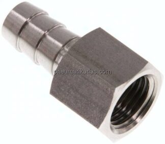 Aufschraub-Schlauchtülle G 1/4"-9 (3/8")mm, 1.4571