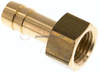 Aufschraub-Schlauchtülle G 1/4"-9 (3/8")mm, Messing