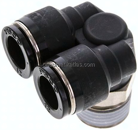 Y-Winkel-Steckanschluss R 1/2"x12mm, IQS-Standard