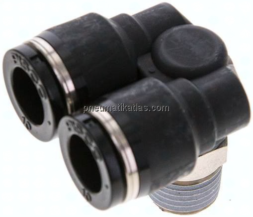 Y-Winkel-Steckanschluss R 1/4"x10mm, IQS-Standard