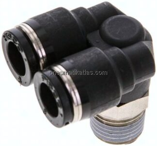Y-Winkel-Steckanschluss R 1/4"x8mm, IQS-Standard