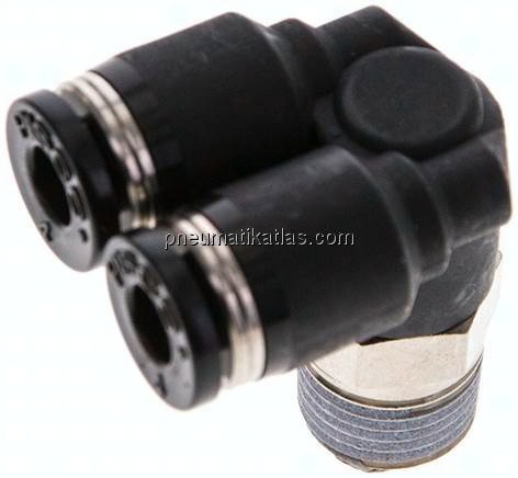 Y-Winkel-Steckanschluss R 1/8"x4mm, IQS-Standard
