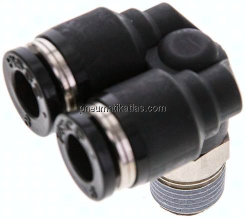 Y-Winkel-Steckanschluss R 1/8"x6mm, IQS-Standard