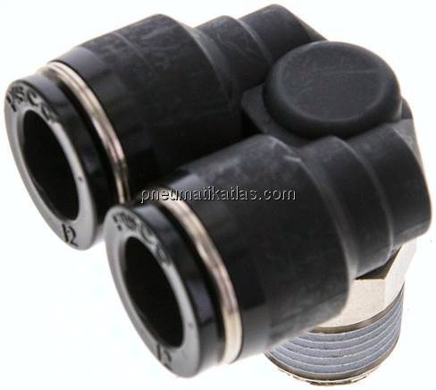 Y-Winkel-Steckanschluss R 3/8"x12mm, IQS-Standard
