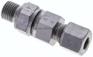 Hydraulik-Rückschlagventil 8 L (M14x1,5)-G 1/4", Stahl verzinkt