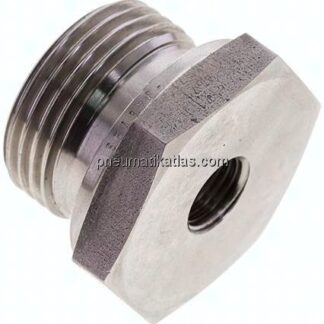 Hydraulik-Reduzierung G 1"(AG)-G 1/4"(IG), 1.4571, FKM-Dichtung