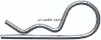 Federstecker, einfach, 7,00mm, für Welle 28 - 45mm Stahl verzinkt
