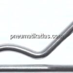Federstecker, doppelt, 5,60mm, für Welle 26 - 34mm Stahl verzinkt