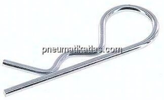 Federstecker, einfach, 3,00mm, für Welle 10 - 16mm Stahl verzinkt