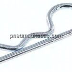 Federstecker, einfach, 4,00mm, für Welle 16 - 20mm Stahl verzinkt