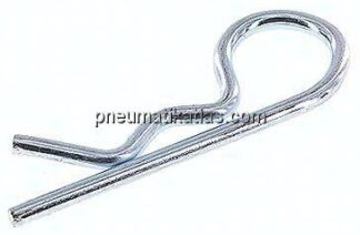 Federstecker, einfach, 4,00mm, für Welle 16 - 20mm Stahl verzinkt