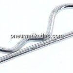 Federstecker, einfach, 5,00mm, für Welle 20 - 28mm Stahl verzinkt