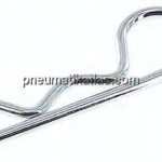 Federstecker, einfach, 6,00mm, für Welle 28 - 40mm Stahl verzinkt