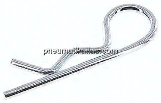 Federstecker, einfach, 6,00mm, für Welle 28 - 40mm Stahl verzinkt