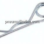 Federstecker, doppelt, 2,00mm, für Welle 8 - 14mm Stahl verzinkt