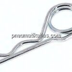 Federstecker, doppelt, 4,00mm, für Welle 17 - 24mm Stahl verzinkt