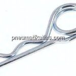 Federstecker, doppelt, 5,00mm, für Welle 18 - 30mm Stahl verzinkt