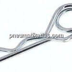 Federstecker, doppelt, 6,00mm, für Welle 24 - 36mm Stahl verzinkt