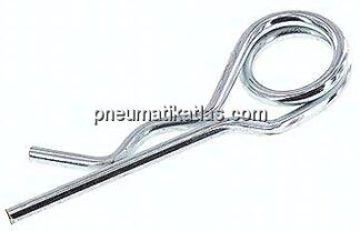 Federstecker, doppelt, 6,00mm, für Welle 24 - 36mm Stahl verzinkt