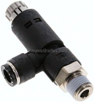 Druckregler R 1/4"-8mm, ohne Manometer, IQS-Standard