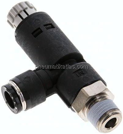 Druckregler R 1/4"-8mm, ohne Manometer, IQS-Standard