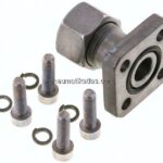 Gerade Flanschverschraubung Pumpenflansch LK 35, 15 L (M22x1,5)
